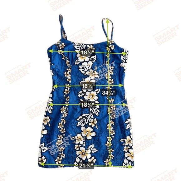 Royal Creations Hawaiian Floral Mini Slip Dress Vintage Plumeria Tropical Hawaii - Picture 2 of 6